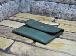 Зелений міні гаманець ручної роботи
